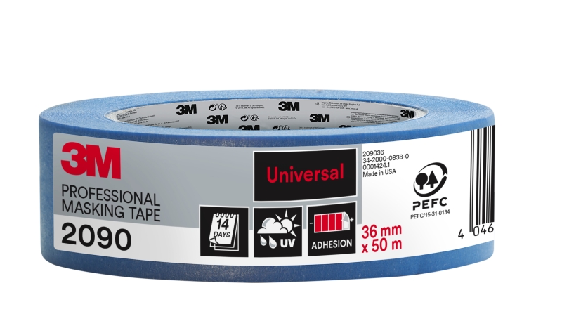3M Cinta de Enmascarar Profesional - Multisuperficie - 36mm x 50m - 100% PEFC - Color Azul 3M Cinta de Enmascarar Profesional - Multisuperficie - 36mm x 50m - 100% PEFC - Color Azul