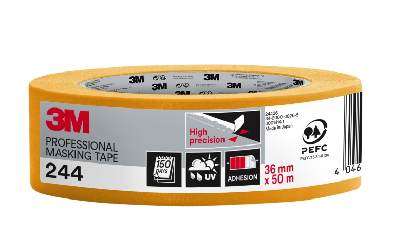 3M Cinta de Enmascarar Profesional - Multisuperficie - 36mm x 50m - 100% PEFC - Color Naranja 3M Cinta de Enmascarar Profesional - Multisuperficie - 36mm x 50m - 100% PEFC - Color Naranja
