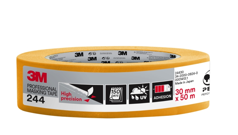 3M Cinta de Enmascarar Profesional - Multisuperficie - 30mm x 50m - 100% PEFC - Color Naranja 3M Cinta de Enmascarar Profesional - Multisuperficie - 30mm x 50m - 100% PEFC - Color Naranja