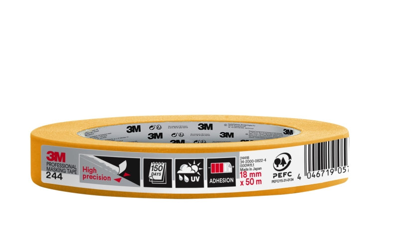 3M Cinta de Enmascarar Profesional - Multisuperficie - 18mm x 50m - 100% PEFC - Color Naranja 3M Cinta de Enmascarar Profesional - Multisuperficie - 18mm x 50m - 100% PEFC - Color Naranja
