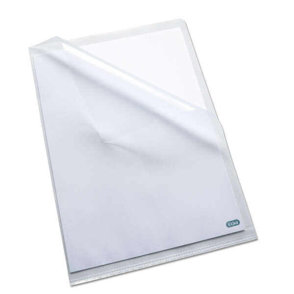 Elba Pack de 10 Dossieres Uñero Standard Folio PP 140 ?icras - Resistente y Duradero - Acabado Piel de Naranja Transparente