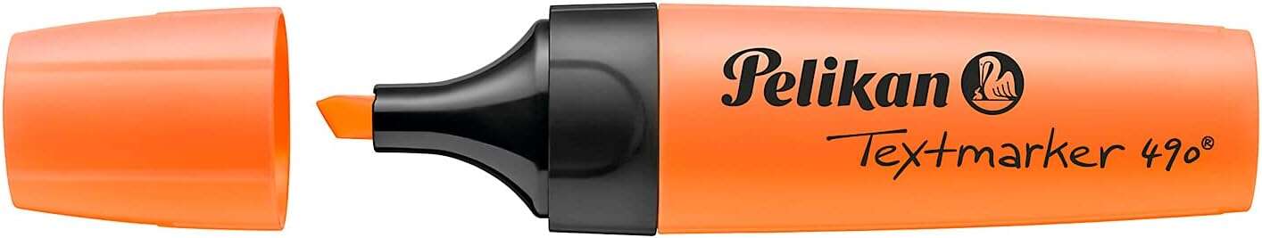 Pelikan Subrayador Textmarker 490 - Base de Agua - 3 Anchos de Trazo - Color Naranja Fluorescente Pelikan Subrayador Textmarker 490 - Base de Agua - 3 Anchos de Trazo - Color Naranja Fluorescente