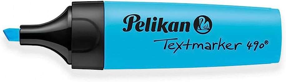 Pelikan Subrayador Textmarker 490 - Base de Agua - 3 Anchos de Trazo - Color Azul Fluorescente Pelikan Subrayador Textmarker 490 - Base de Agua - 3 Anchos de Trazo - Color Azul Fluorescente