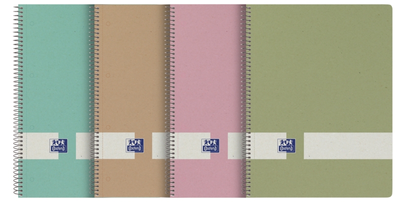 Oxford Nature Europeanbook A4+ Tapa Dura 5x5 80 Hojas - Cuaderno Ecologico - Tamaño A4+ - Tapa Dura Resistente - 80 Hojas Cuadriculadas 5x5