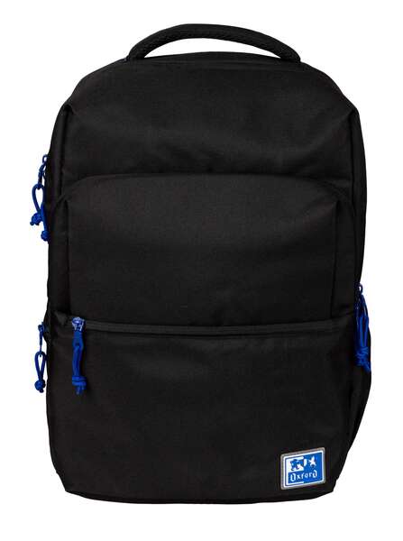 Oxford B-Ready Mochila Escolar - Tirantes Acolchados y Ajustables - Tamaño 42x30x15cm - Color Negro Oxford B-Ready Mochila Escolar - Tirantes Acolchados y Ajustables - Tamaño 42x30x15cm - Color Negro