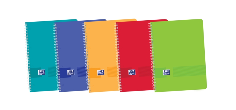 Oxford Live & Go Europeanbook A4+ - Tapa de Plastico - 1 Linea 2 Margenes - 80 Hojas - Colores Surtidos