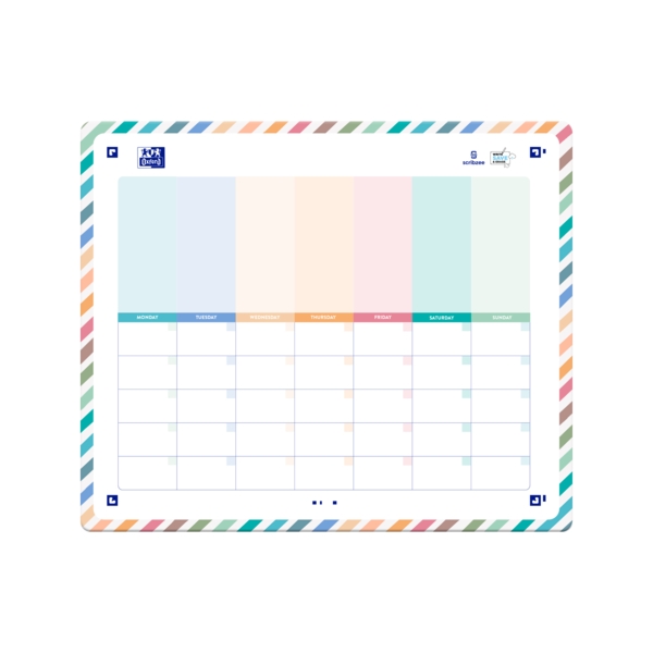 Oxford Planner Magnetico para Nevera - Organiza tu Semana con Facilidad - Incluye Iman para Fijar en la Nevera - Ideal para Planificar Tareas y Eventos