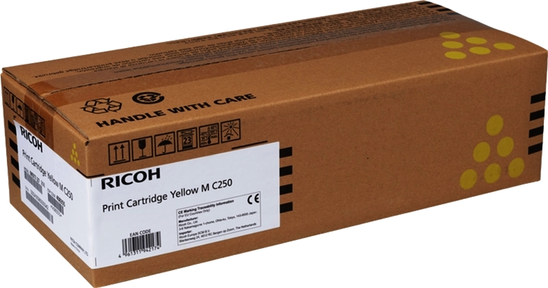 Ricoh MC250/PC300/PC301/PC302 Amarillo Cartucho de Toner Original - 408355/M C250Y Ricoh MC250/PC300/PC301/PC302 Amarillo Cartucho de Toner Original - 408355/M C250Y