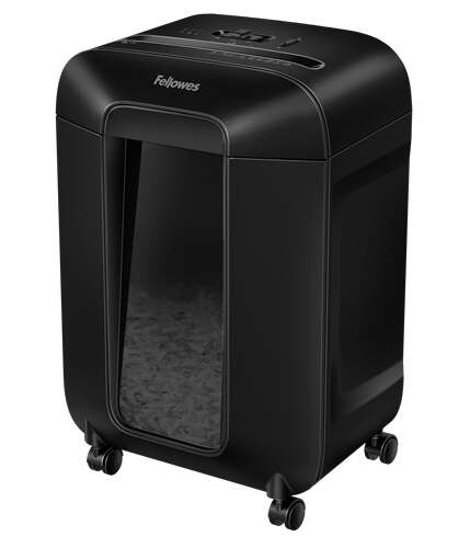 Fellowes LX85 Destructora de Papel Manual Corte en Particulas P-4 - Destruye hasta 12 Hojas - Papelera de 19L - Color Negro