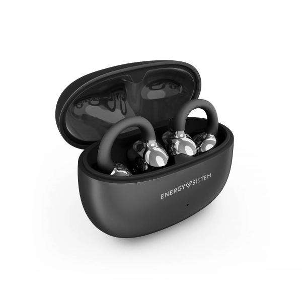 Energy Sistem ChicPods Auriculares True Wireless - Bluetooth 5.4 - 23h Autonomia - Tecnologia Open Sound - Microfono con Reduccion de Ruido - Asistente de Voz Integrado - Diseño Curved-Fit - Color Negro