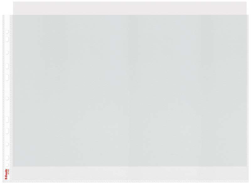 Esselte Pack de 10 Fundas Multitaladro A3 80 Micras - Fabricadas en Polipropileno - Acabado Piel de Naranja