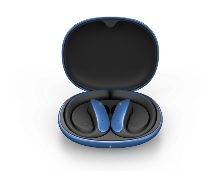 Energy Sistem PulseFit Auriculares Deportivos True Wireless - Bluetooth 5.4 - Proteccion Contra Sudor y Salpicaduras - Sujecion Secure-Fit Para Fijacion Comoda - Llamadas en Estereo - 22h Autonomia - Asistente de Voz Integrado - Color Azul