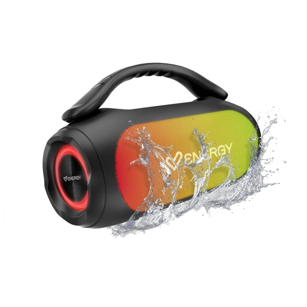 Energy Sistem NeoBeat Altavoz 60W - Bluetooth 5.4 - Tecnologia True Wireless - Funcion Deep Bass - Hasta 12 Horas de Autonomia - Resistente a Salpicaduras - Luces LED - Radio FM, USB y MicroSD - Color Negro Energy Sistem NeoBeat Altavoz 60W - Bluetooth 5.4 - Tecnologia True Wireless - Funcion Deep Bass - Hasta 12 Horas de Autonomia - Resistente a Salpicaduras - Luces LED - Radio FM, USB y MicroSD - Color Negro