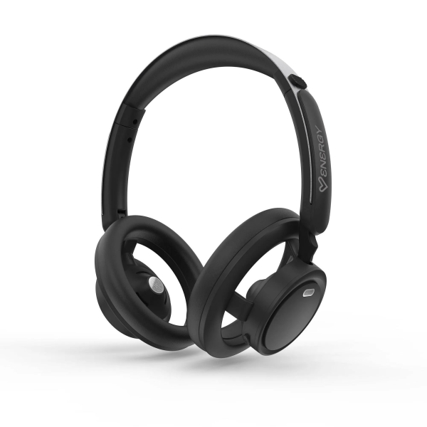 Energy Sistem Open Design Auriculares Bluetooth - Tecnologia Open Sound - Diseño Ergonomico - Conexion Multipunto - Hasta 40h de Bateria - Microfono con Reduccion de Ruido ENC - Asistente de Voz - Color Negro