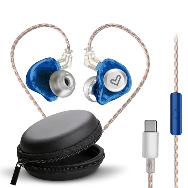 Energy Sistem Monitor Earphones Auriculares Intrauditivos - Microfono Integrado - Control de Reproduccion - Conector USB-C - Cable 120 cm - Color Azul Energy Sistem Monitor Earphones Auriculares Intrauditivos - Microfono Integrado - Control de Reproduccion - Conector USB-C - Cable 120 cm - Color Azul