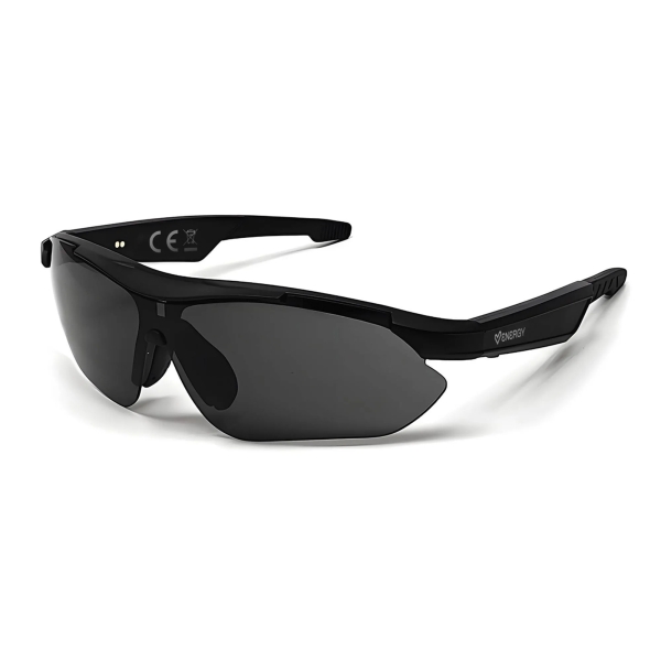 Energy Sistem TrackVibe Sport Music Gafas Bluetooth - Filtro Anti Luz Azul y Proteccion UV400 - Reproduccion de Musica - Microfono y Asistente de Voz - IPX5 - Control Tactil - Autonomia 5 horas - Color Negro