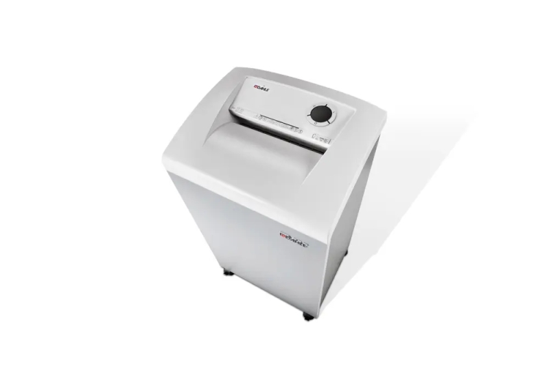 Dahle 306 Team Destructora de Papel Manual Corte en Particulas P-3 - Destruye hasta 20 Hojas - Papelera de 100L - Ruedas Giratorias con Freno - Color Blanco