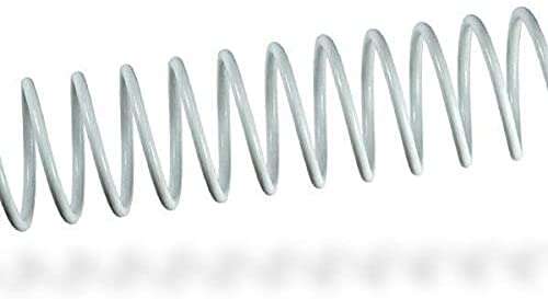 Fellowes Pack de 100 Espirales Metalicas 22mm - Hasta 180 Paginas - Color Blanco