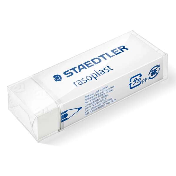 Staedtler Rasoplast 526 B20 Goma de Borrar - Borrado de Alta Calidad - Minimos Residuos - Color Blanco Staedtler Rasoplast 526 B20 Goma de Borrar - Borrado de Alta Calidad - Minimos Residuos - Color Blanco