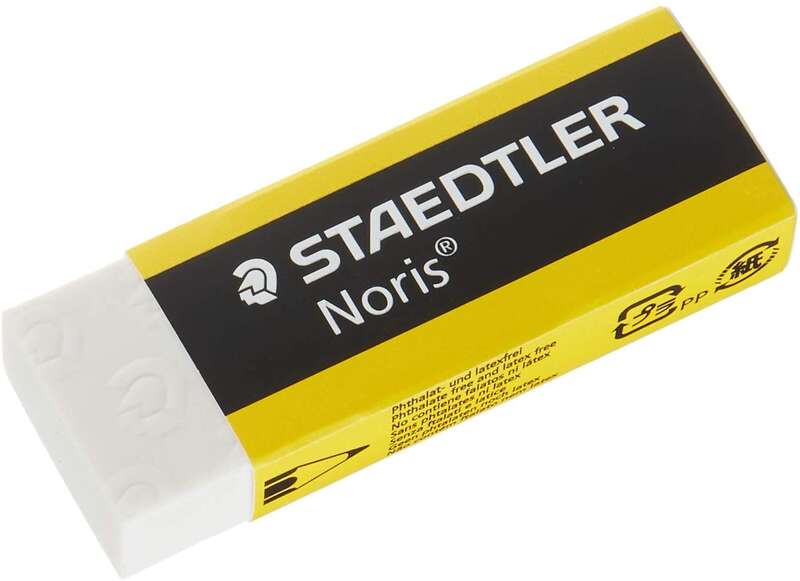 Staedtler Noris 526 N20 Goma de Borrar - Alta Calidad - Minimos Residuos - Color Blanco Staedtler Noris 526 N20 Goma de Borrar - Alta Calidad - Minimos Residuos - Color Blanco