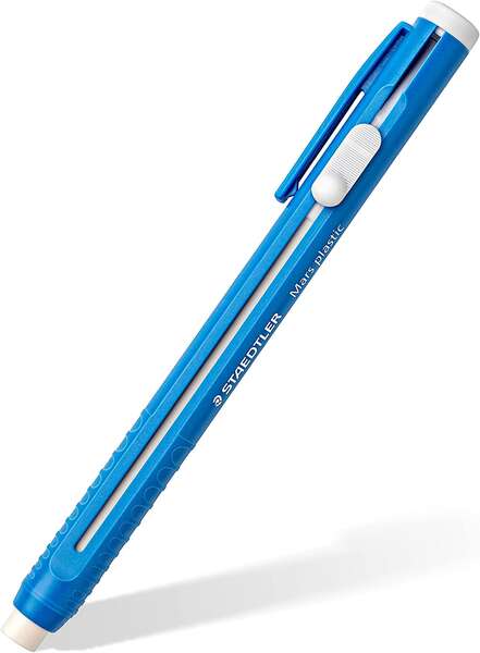 Staedtler Mars Plastic 528 50 Portagomas en Forma de Lapiz - Con Cursor para Deslizar la Goma - Sin Ftalatos ni Latex Staedtler Mars Plastic 528 50 Portagomas en Forma de Lapiz - Con Cursor para Deslizar la Goma - Sin Ftalatos ni Latex
