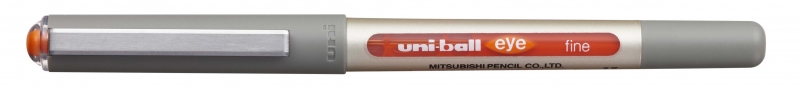 Uni-ball Eye Fine UB-157 Boligrafo de Tinta Liquida - Punta de Bola 0.7mm - Tinta Resistente al Agua y Luz - Sistema de Control de Tinta - Color Naranja