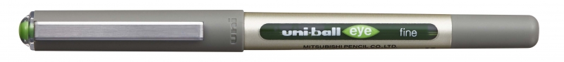 Uni-ball Eye Fine UB-157 Boligrafo de Tinta Liquida - Punta de Bola 0.7mm - Tinta Resistente al Agua y Luz - Sistema de Control de Tinta - Color Verde Claro