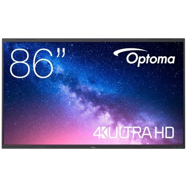 Optoma Creative Touch Serie 5 Pantalla Interactiva Tactil 86\" UltraHD 4K - Certificacion Google EDLA -Tiempo de Respuesta 6ms - 32 Puntos Tactiles Simultaneos - HDMI, VGA, DisplayPort, USB-A, C, RJ-45 - Android 13