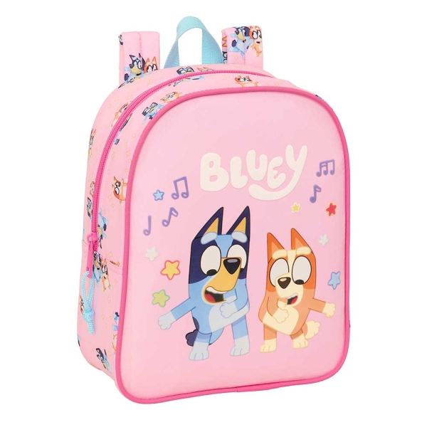 Safta Bluey Dance Mochila Guarderia - 6L - Cremallera - Asa de Mano - Tarjeta de Identificacion Personal - Adaptable a Carrito - 22x27x10cm - Color Rosa Safta Bluey Dance Mochila Guarderia - 6L - Cremallera - Asa de Mano - Tarjeta de Identificacion Personal - Adaptable a Carrito - 22x27x10cm - Color Rosa
