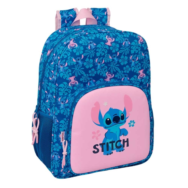 Safta Stitch Lio Mochila - Adaptable a Carro - Bolsillo Frontal - Portabotellas - Cremallera con Doble Tirador - Asa de Mano - Hombreras y Espalda Acolchada - 33x42x14cm - Color Azul Oscuro Safta Stitch Lio Mochila - Adaptable a Carro - Bolsillo Frontal - Portabotellas - Cremallera con Doble Tirador - Asa de Mano - Hombreras y Espalda Acolchada - 33x42x14cm - Color Azul Oscuro