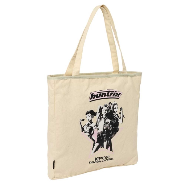 Safta K-Pop Demon Hunters Star Tote Bag Bolsa de Tela - Cremallera - Bolsillo Interior - Asas de Mano - 36x38x6.5cm - Color Beige Safta K-Pop Demon Hunters Star Tote Bag Bolsa de Tela - Cremallera - Bolsillo Interior - Asas de Mano - 36x38x6.5cm - Color Beige