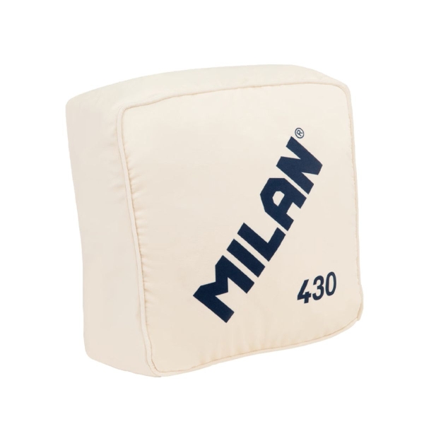 Milan Coleccion 430 Cojin con Forma y Color de la Goma de borrar Milan 430 - Medidas 35x35x16cm - Color Beige Milan Coleccion 430 Cojin con Forma y Color de la Goma de borrar Milan 430 - Medidas 35x35x16cm - Color Beige
