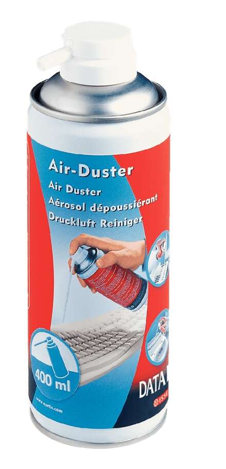 Esselte Air-Duster Bote de Aire Comprimido para Limpieza 400ml - Para Teclados y Objetos en Lugares de Dificil Acceso