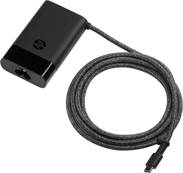 HP Cargador USB?C 65W para Portatil - Potencia Inteligente 15/27/60/65W - Compatible con Portatiles, Tablets y Smartphones USB?C - Diseño Compacto y Ligero - Color Negro