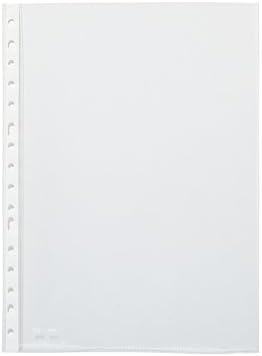 Pardo Pack de 100 Fundas Multitaladro Folio Transparentes 90 Micras - Acabado Cristal - Refuerzo en Blanco Pardo Pack de 100 Fundas Multitaladro Folio Transparentes 90 Micras - Acabado Cristal - Refuerzo en Blanco