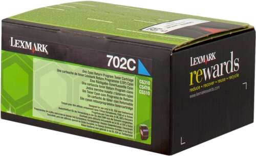 Lexmark CS310/CS410/CS510 Cyan Cartucho de Toner Original - 70C20C0/70C20CE/702C Lexmark CS310/CS410/CS510 Cyan Cartucho de Toner Original - 70C20C0/70C20CE/702C