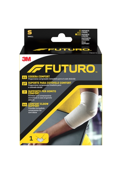 Futuro Comfort Codera - Talla S (22.9 - 25.4cm) - Transpirable - Elastico - Anatomico - Color Gris Futuro Comfort Codera - Talla S (22.9 - 25.4cm) - Transpirable - Elastico - Anatomico - Color Gris