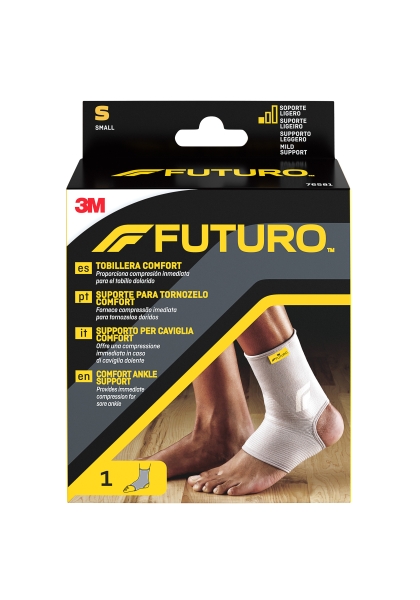 Futuro Comfort Tobillera - Talla S (25.4 - 31.8cm) - Transpirable - Elastico - Color Gris Futuro Comfort Tobillera - Talla S (25.4 - 31.8cm) - Transpirable - Elastico - Color Gris