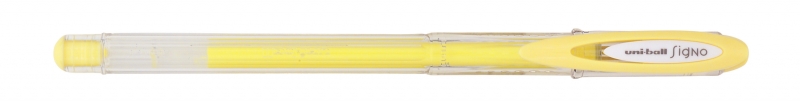 Uni-ball Signo Angelic UM-120AC Boligrafo de Tinta Gel - Punta de Bola 0.7mm - Tinta Resistente al Agua y Luz - Escribe en Papel Negro y Blanco - Color Amarillo