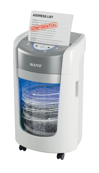 Leitz IQ OptiMax Home Office 225 Destructora de Papel Manual DIN P5 - Destruye hasta 6 Hojas - Tiempo de Funcionamiento Continuo 20m - Papelera de 15L con Tecnologia de Giro - Color Blanco/Gris Leitz IQ OptiMax Home Office 225 Destructora de Papel Manual DIN P5 - Destruye hasta 6 Hojas - Tiempo de Funcionamiento Continuo 20m - Papelera de 15L con Tecnologia de Giro - Color Blanco/Gris