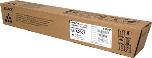 Ricoh Aficio MP-C2503SP/MP-C2003SP/MP-C2004SP/MP-C2504SP Negro Cartucho de Toner Original - 841925/841918 Ricoh Aficio MP-C2503SP/MP-C2003SP/MP-C2004SP/MP-C2504SP Negro Cartucho de Toner Original - 841925/841918