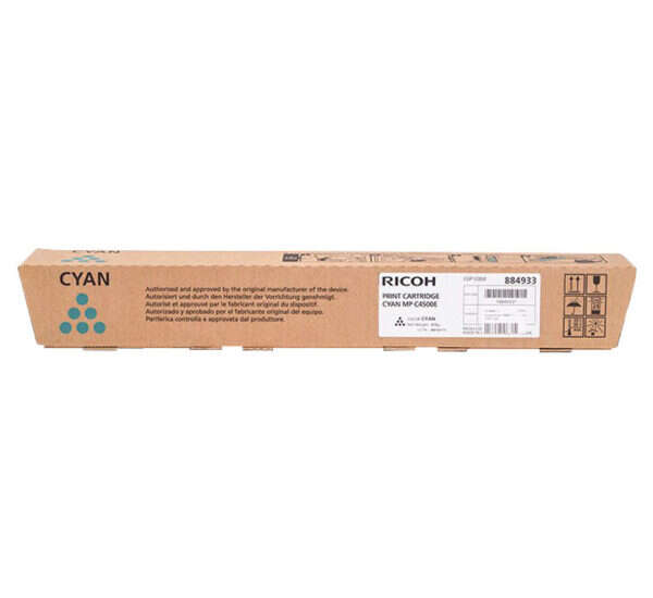 Ricoh Aficio MP-C3500/MP-C4500 Cyan Cartucho de Toner Original - 884933/888611/842037 Ricoh Aficio MP-C3500/MP-C4500 Cyan Cartucho de Toner Original - 884933/888611/842037