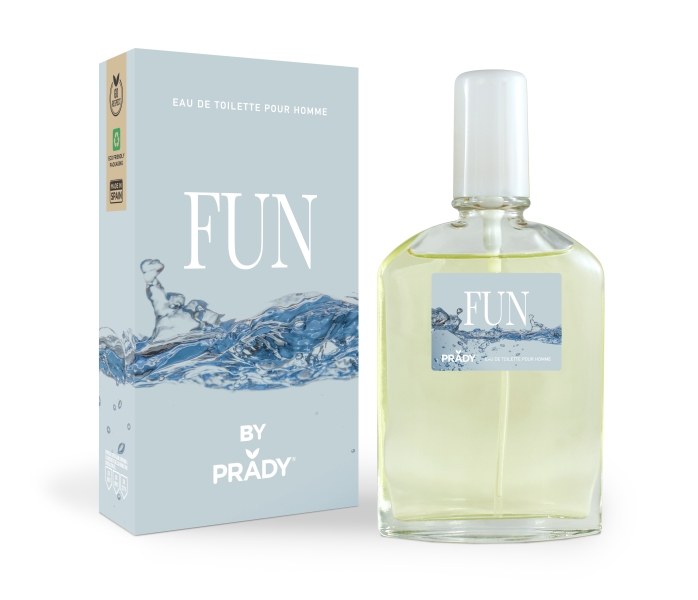 Prady Colonia de Hombre Fun - Frasco de 90 ml - Spray Pulverizador