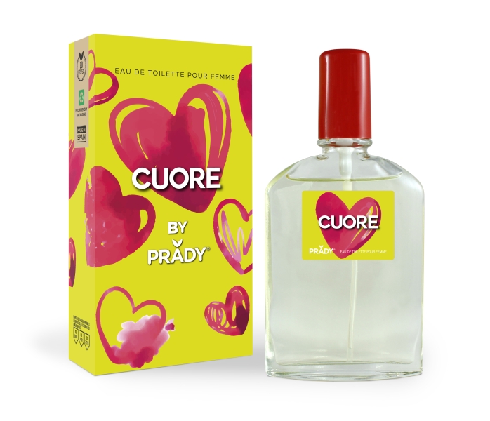 Prady Colonia de Mujer Cuore - Frasco de 90 ml - Spray Pulverizador Prady Colonia de Mujer Cuore - Frasco de 90 ml - Spray Pulverizador