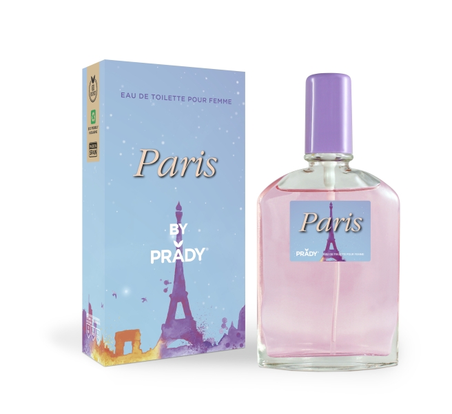 Prady Colonia de Mujer Paris - Frasco de 90 ml - Spray Pulverizador