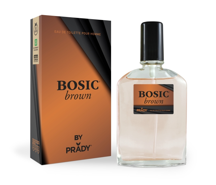 Prady Colonia de Hombre Bosic Brown - Frasco de 90 ml - Spray Pulverizador