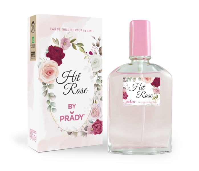 Prady Colonia de Mujer Hit Rose - Frasco de 90 ml - Spray Pulverizador