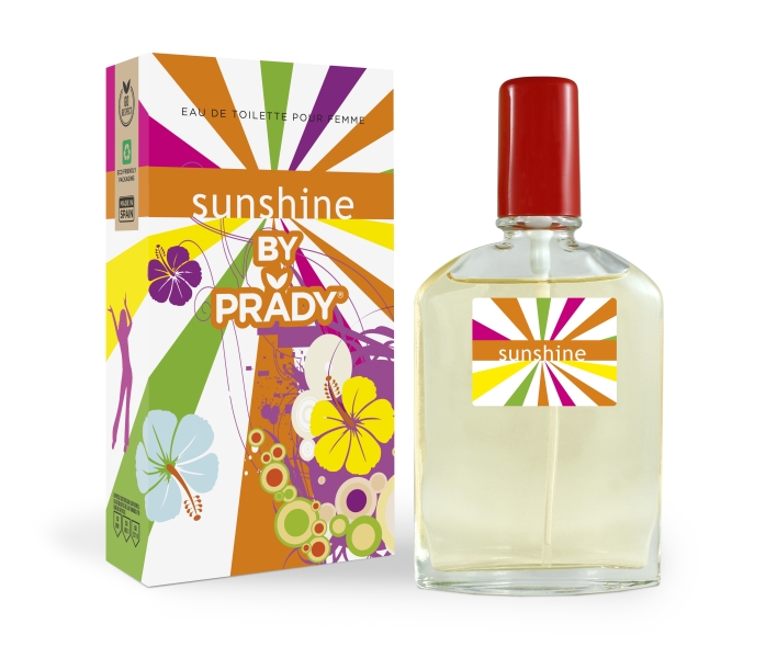 Prady Colonia de Mujer Sunshine - Frasco de 90 ml - Spray Pulverizador
