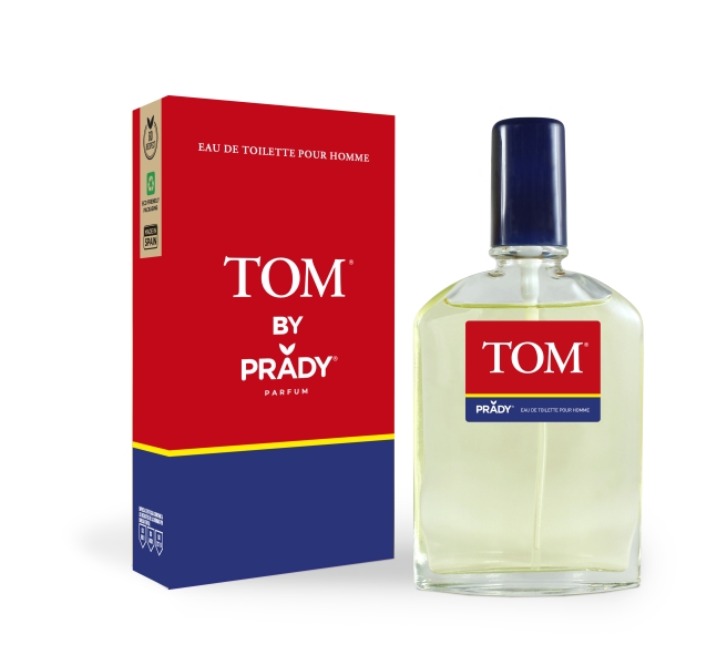 Prady Colonia de Hombre Tom - Frasco de 90 ml - Spray Pulverizador