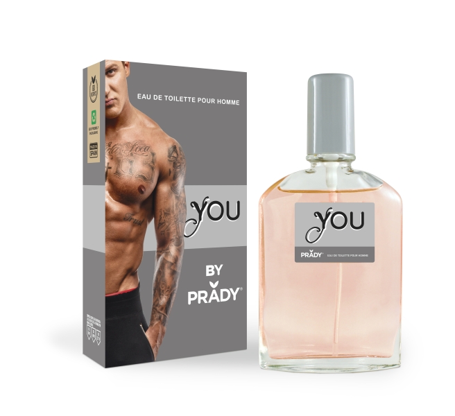 Prady Colonia de Hombre You - Frasco de 90 ml - Spray Pulverizador